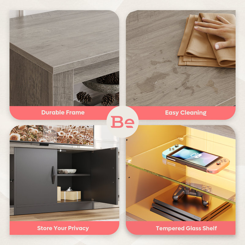 Wade Logan® Brandenburg TV Stand for TVs up to 75" & Reviews Wayfair